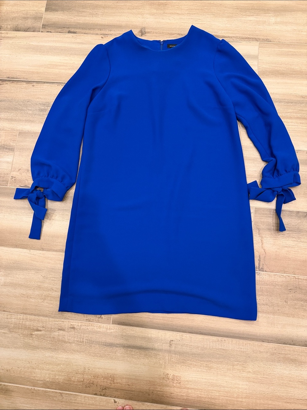 Banana Republic Girls Cobalt Blue Long Sleeve Dress with Bow Cuffs